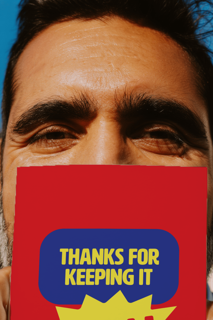 Thanks for Keeping It Real Card mockup 6