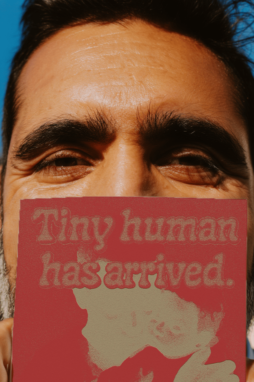 Tiny Human Has Arrived Card mockup 6