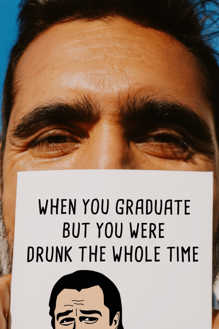 Drunk Graduation Survival Card mockup 6