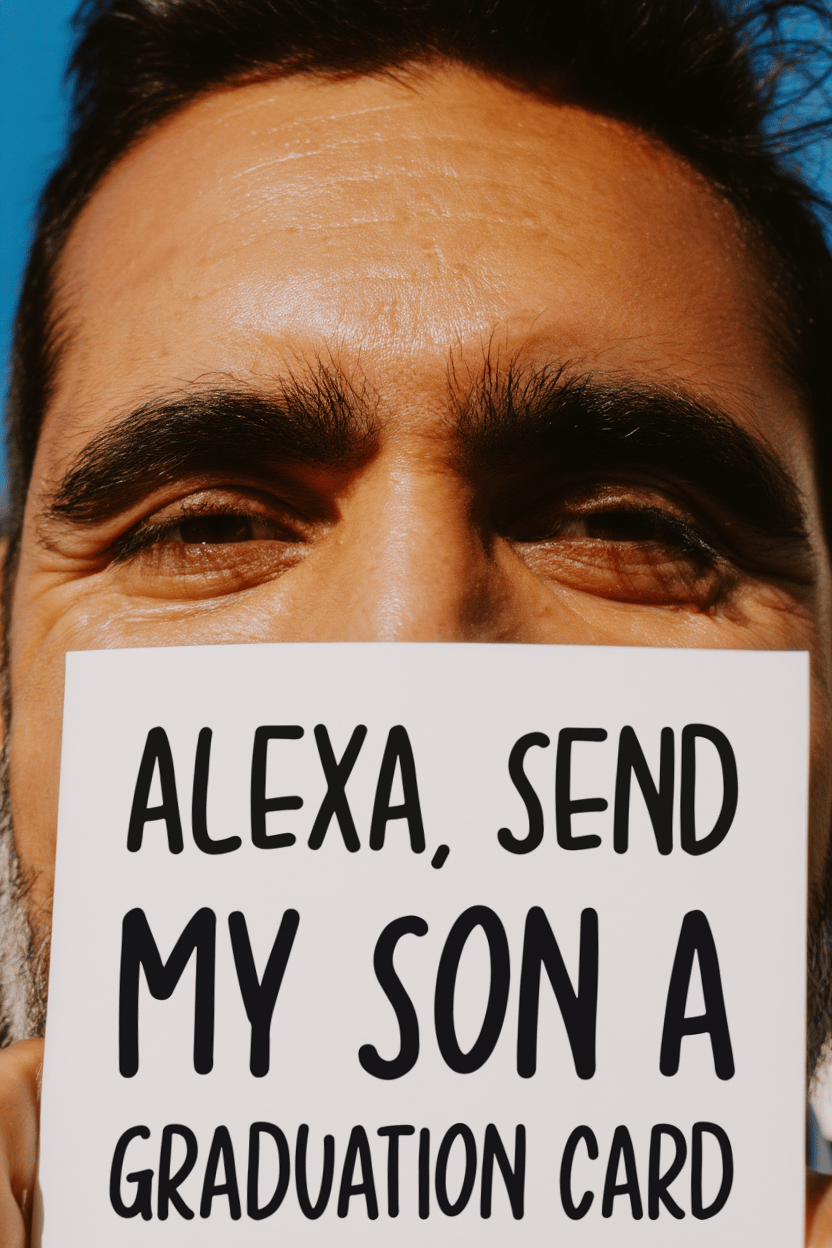 Alexa Send My Son a Graduation Card mockup 6