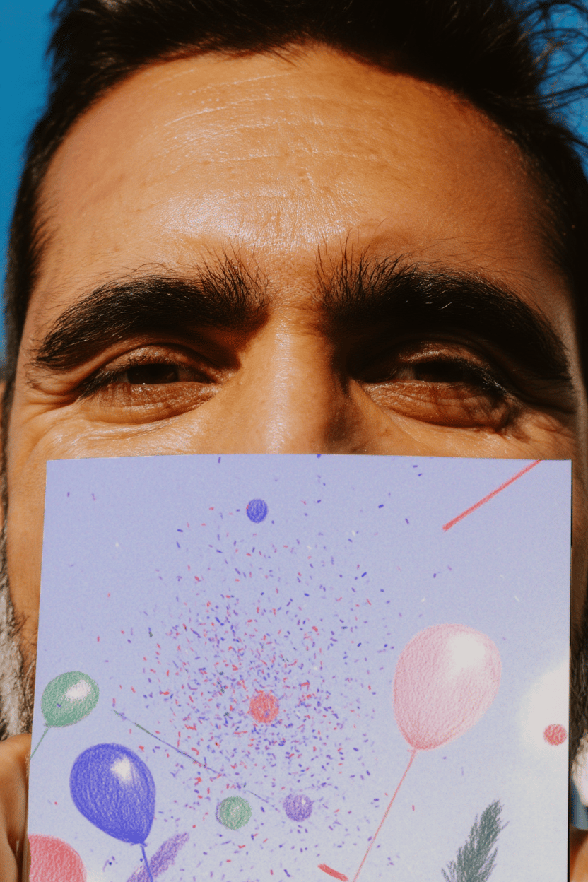 Balloon Bloom Graduation Card mockup 6