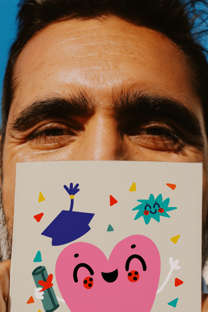 You Did It Heart Card mockup 6
