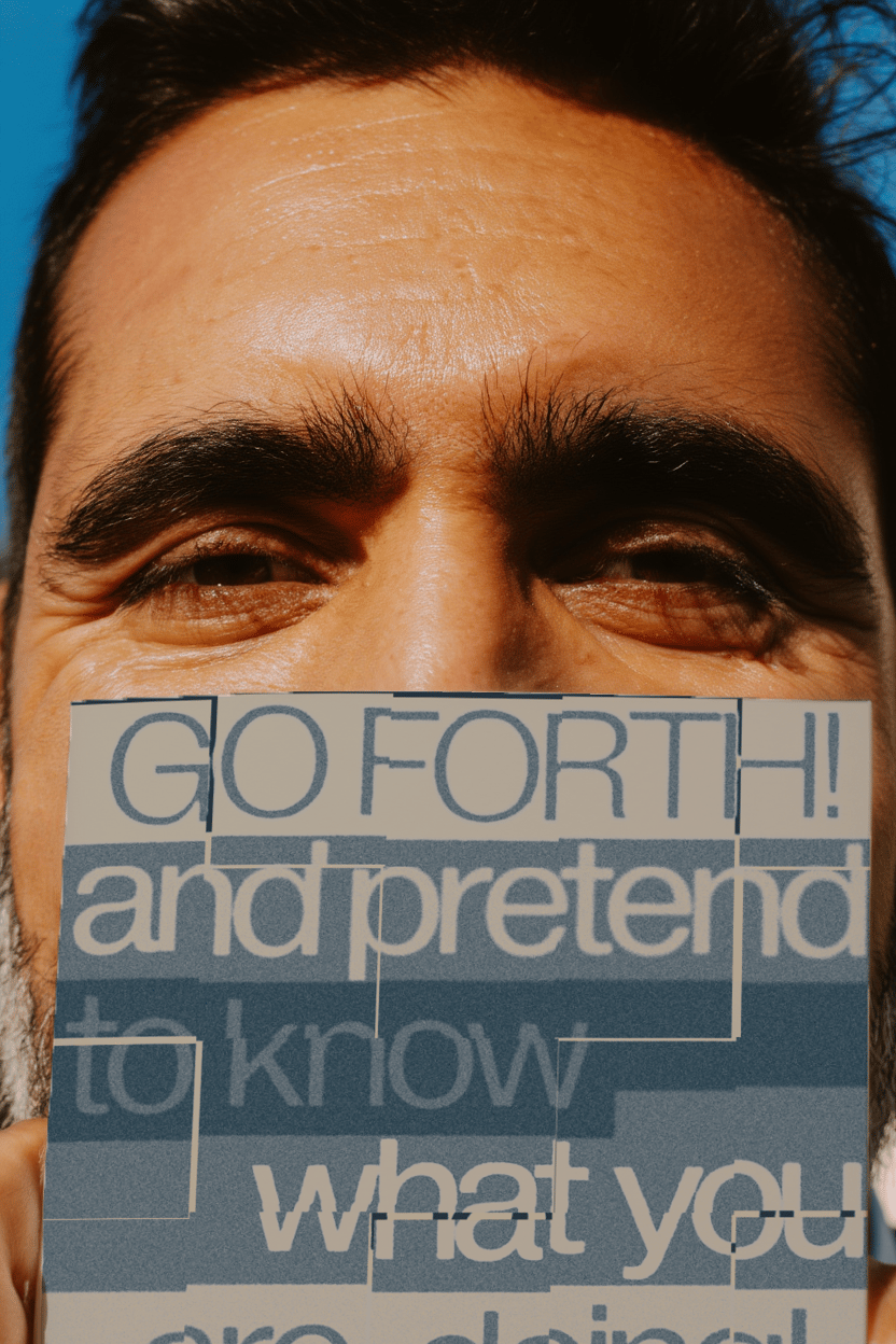 Go Forth and Pretend Graduation Card mockup 6