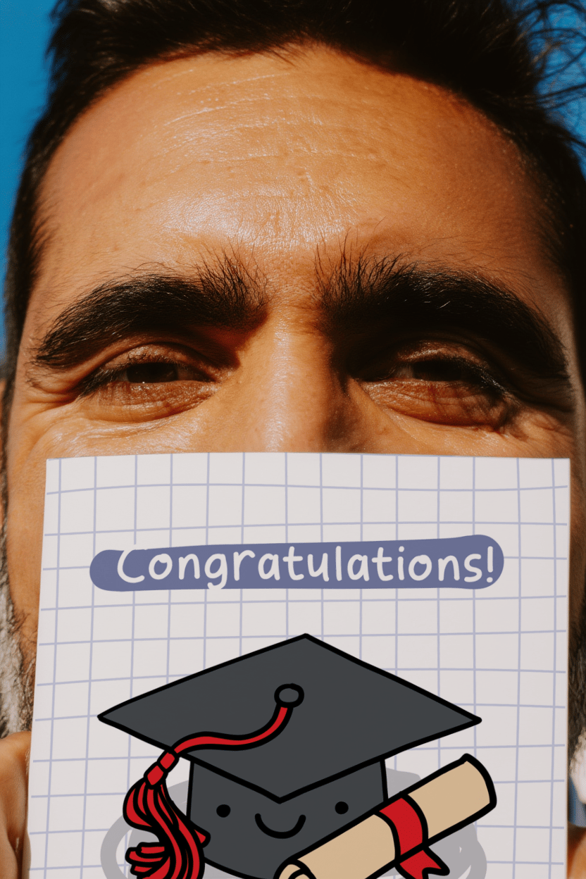 Tassle Worth the Hassle Graduation Card mockup 6
