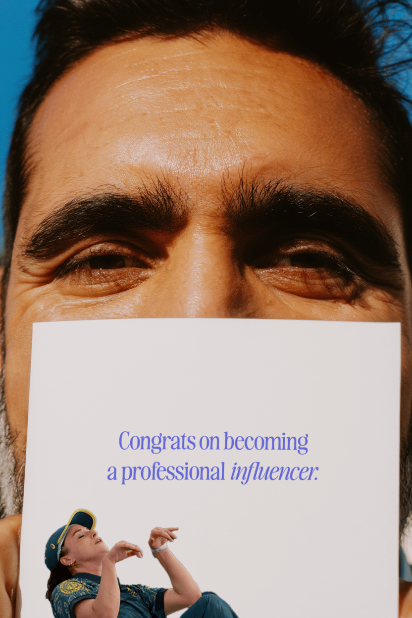 Congrats on Becoming a Professional Influencer Card mockup 6