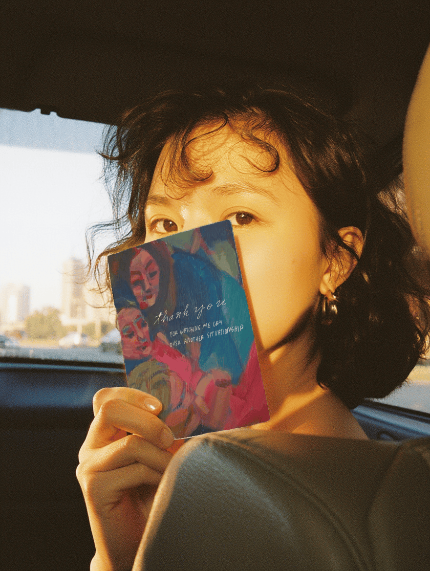 Thank You for Watching Me Cry Card mockup 6