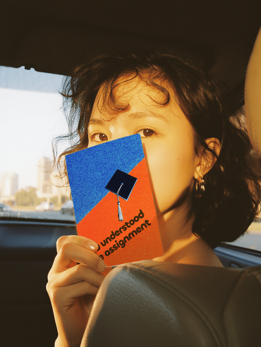 Understood the Assignment Graduation Card mockup 6