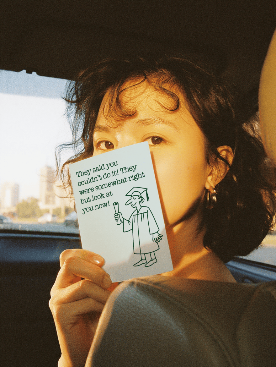 They Said You Couldn’t Do It Graduation Card mockup 6