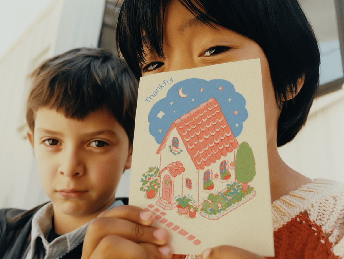 Charming Cottage Thank You Card mockup 6