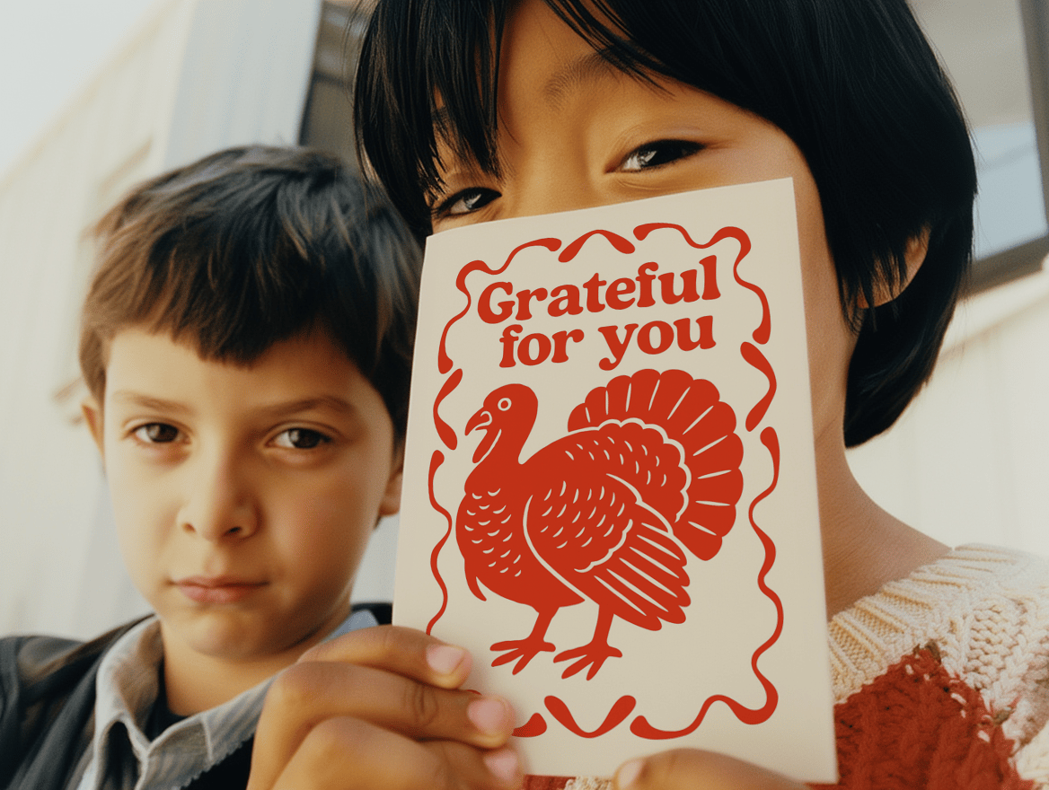 Thankful Turkey Card mockup 6