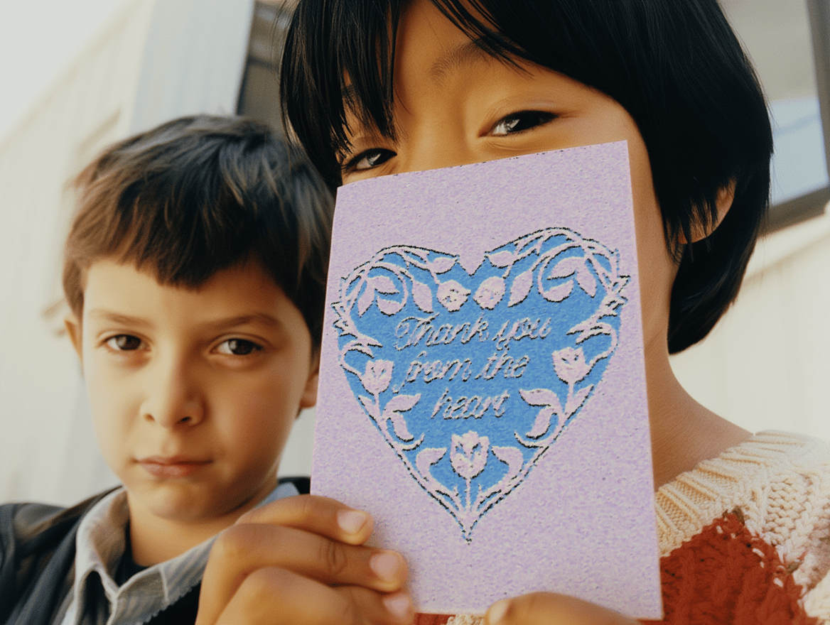 Thank You From the Heart Card mockup 6