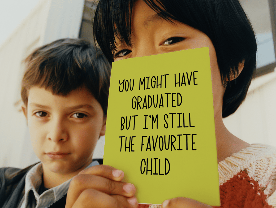 Favourite Child Graduation Card mockup 6