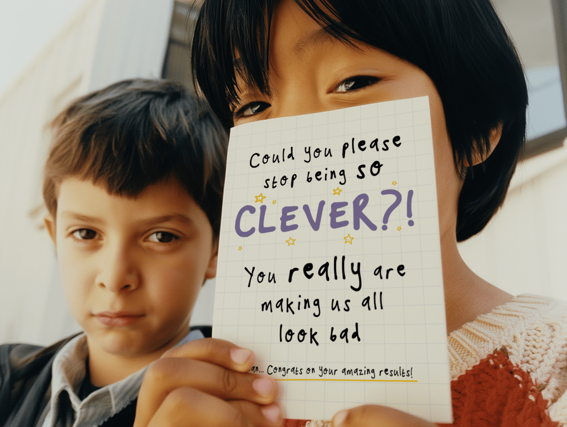 Clever Results Congrats Card mockup 6