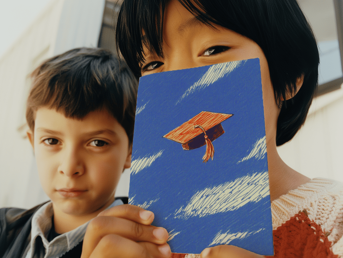 Tossed to the Wind Graduation Card mockup 6
