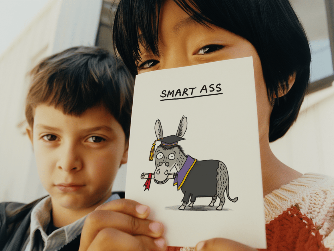 Smart Ass Graduation Card mockup 6