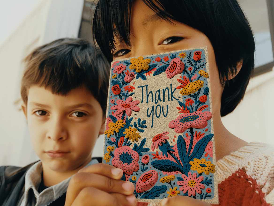Vibrant Floral Thank You mockup 6