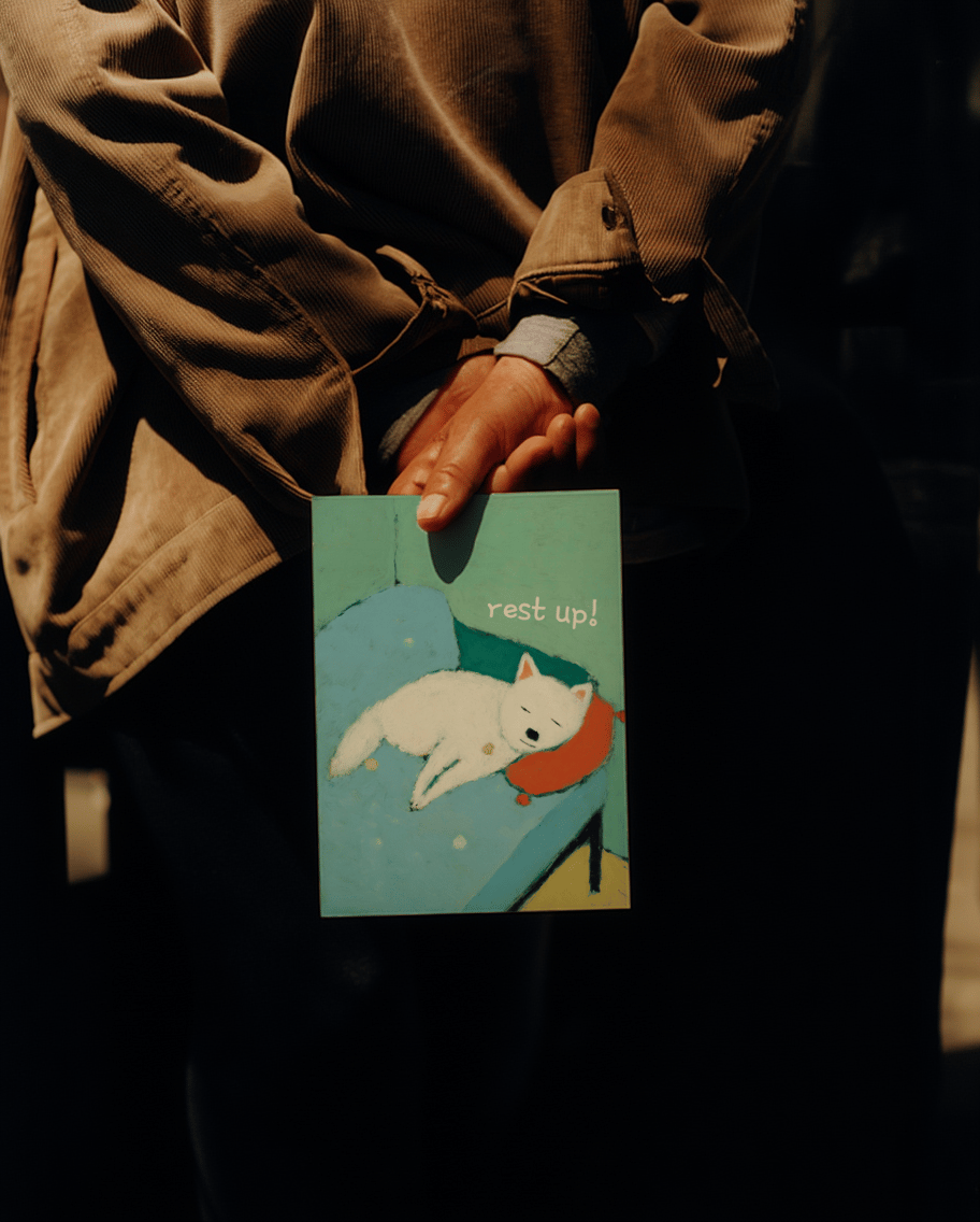 Cute Rest Up Card mockup 6