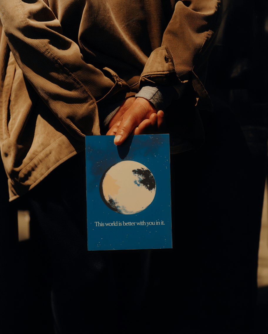 The World Is Better With You Card mockup 6