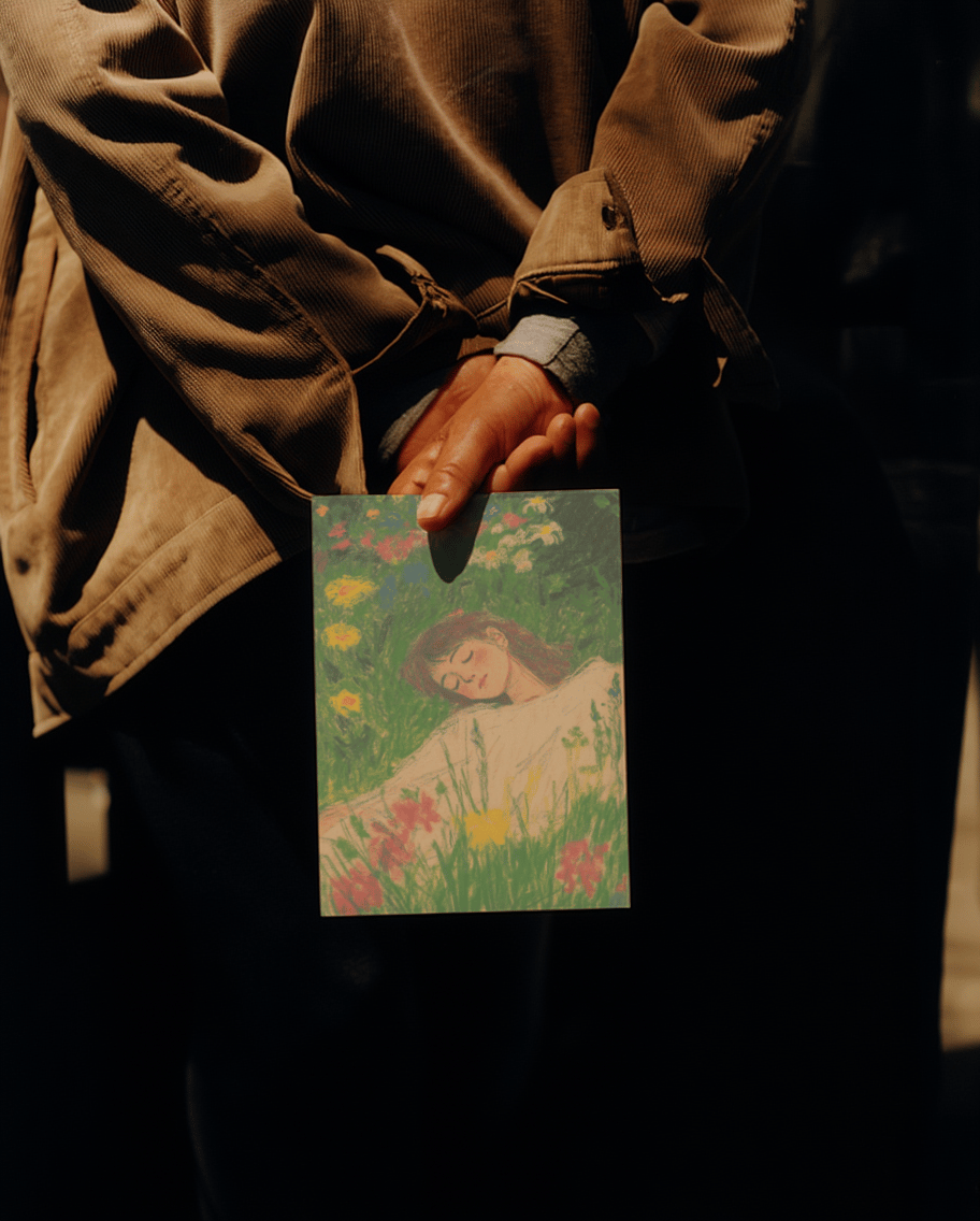 Resting in Flowers Card mockup 5