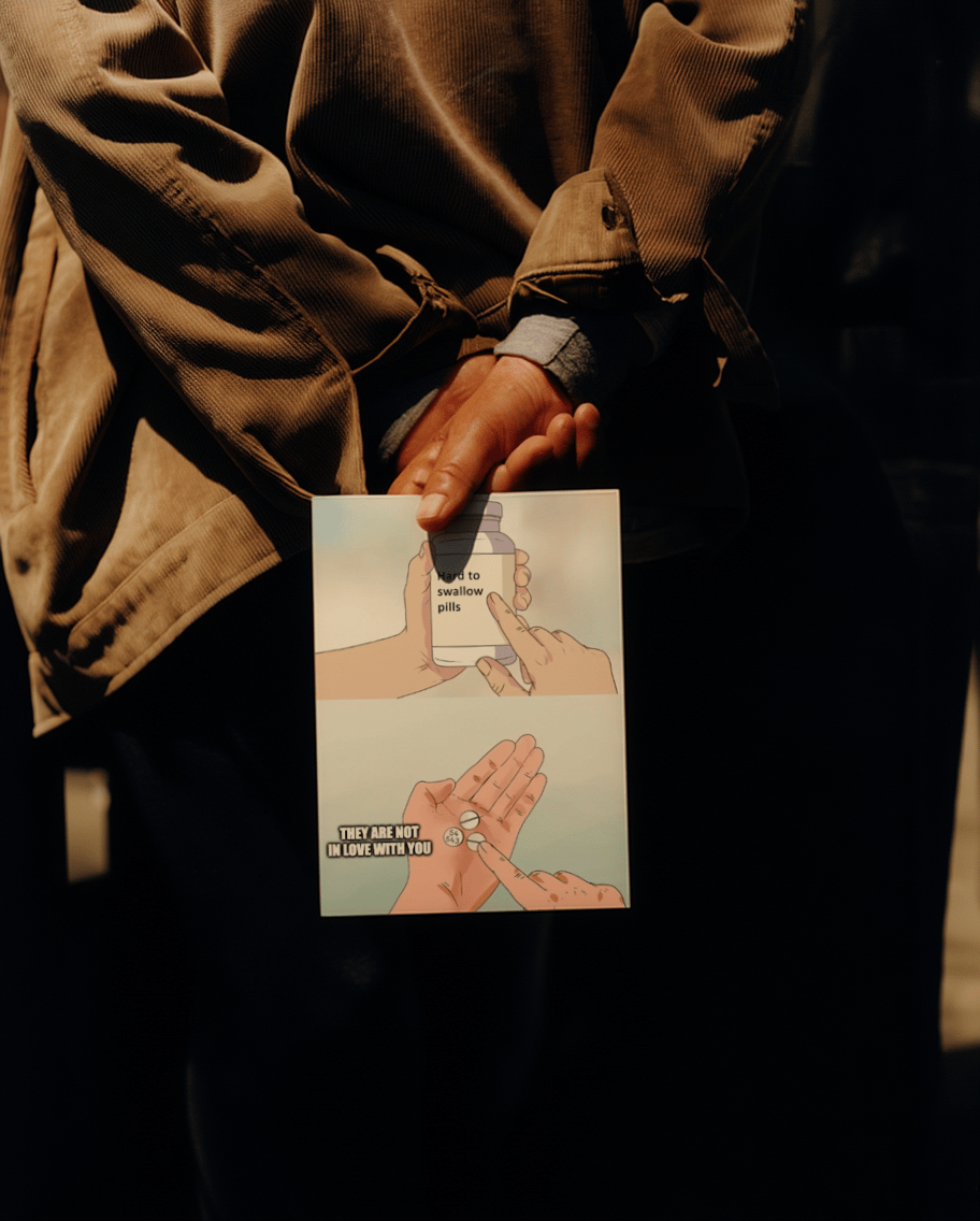 Hard to Swallow Love Truths Card mockup 6