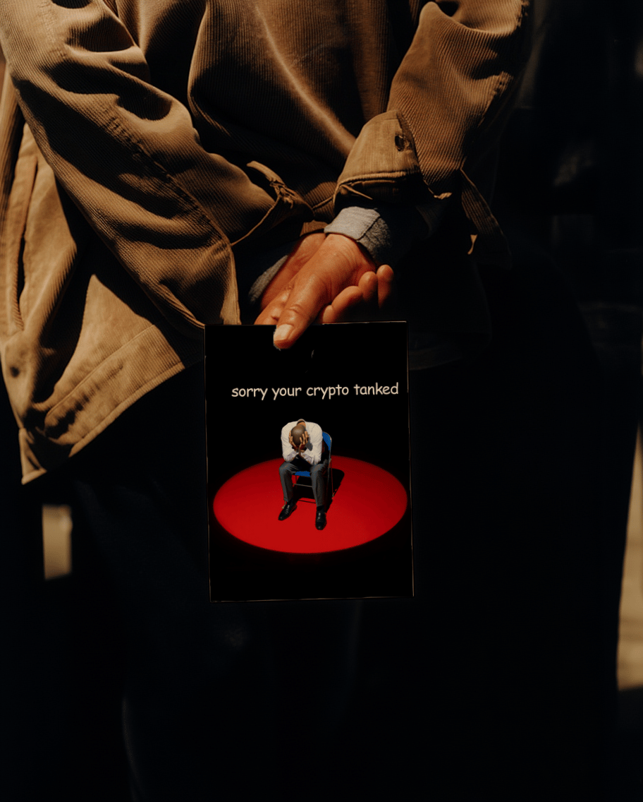 Sorry Your Crypto Tanked Card mockup 6