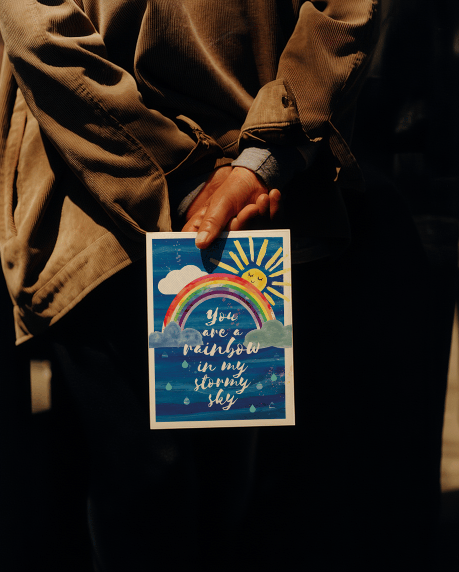 You Are a Rainbow in My Stormy Sky mockup 5