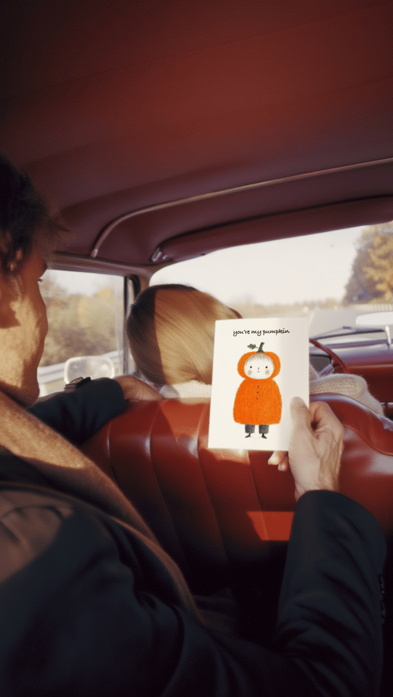 You're My Pumpkin Sweet Card mockup 6