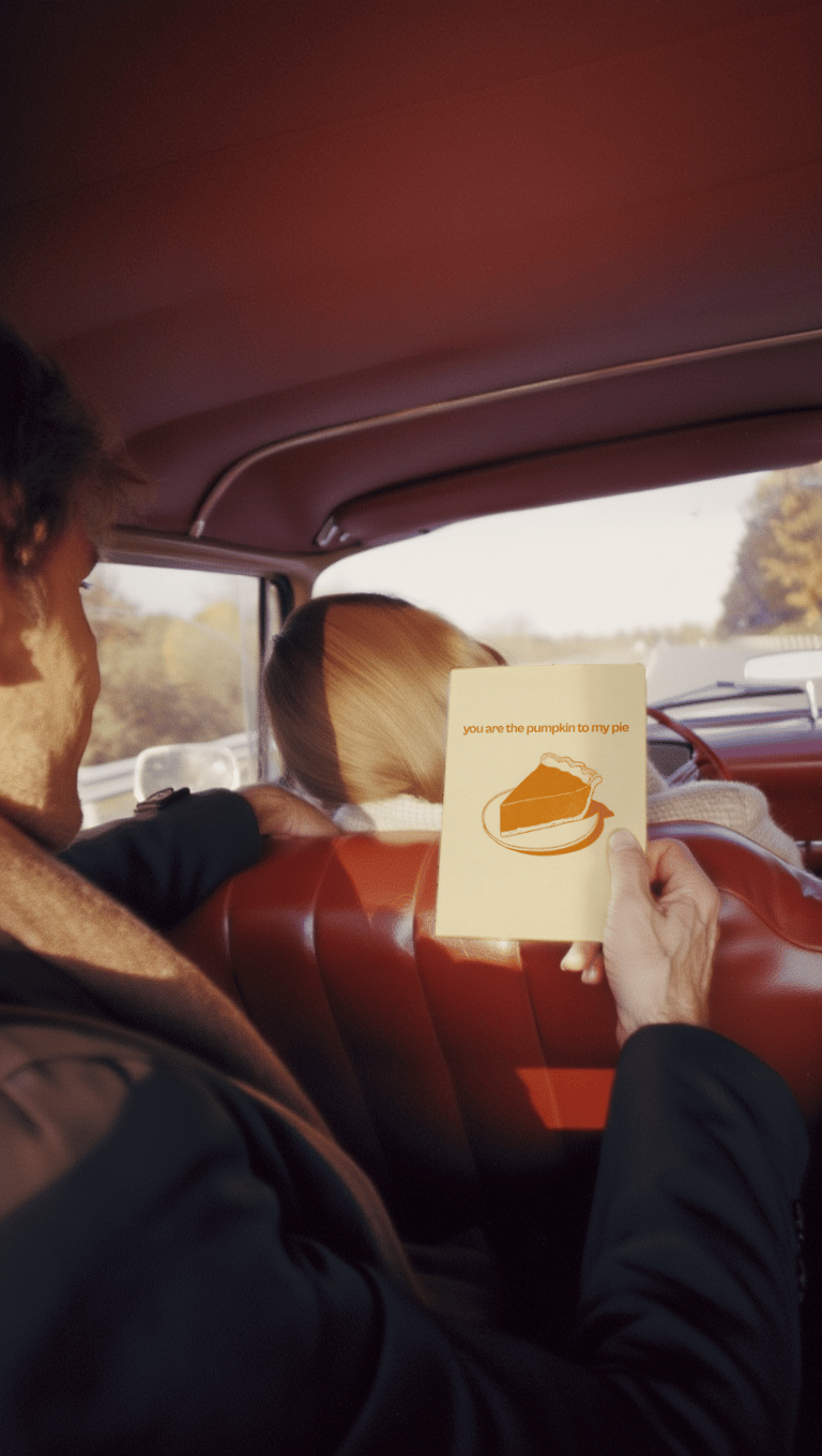 Pumpkin Pie Love Card mockup 6