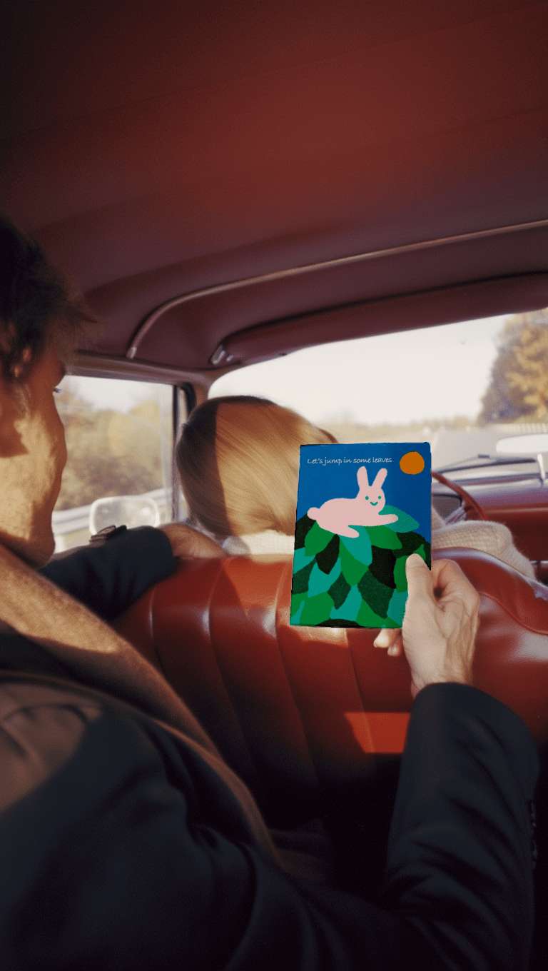 Let's Jump in Leaves Bunny mockup 6