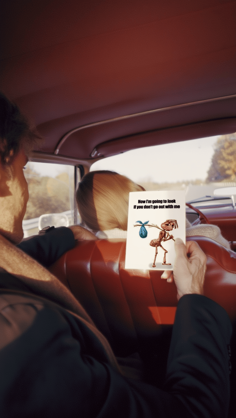 Sad Ant Ultimatum Card mockup 6