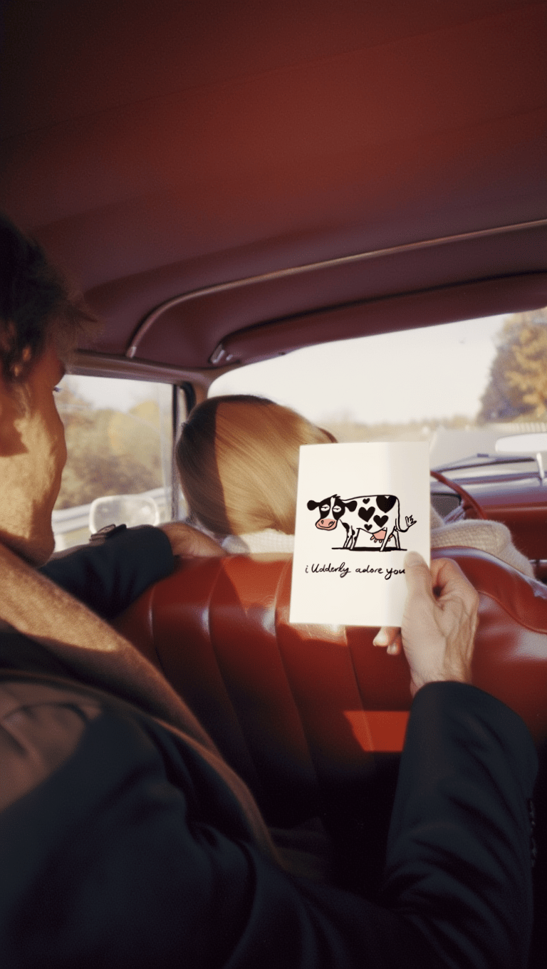 Udderly Adore You Card mockup 6