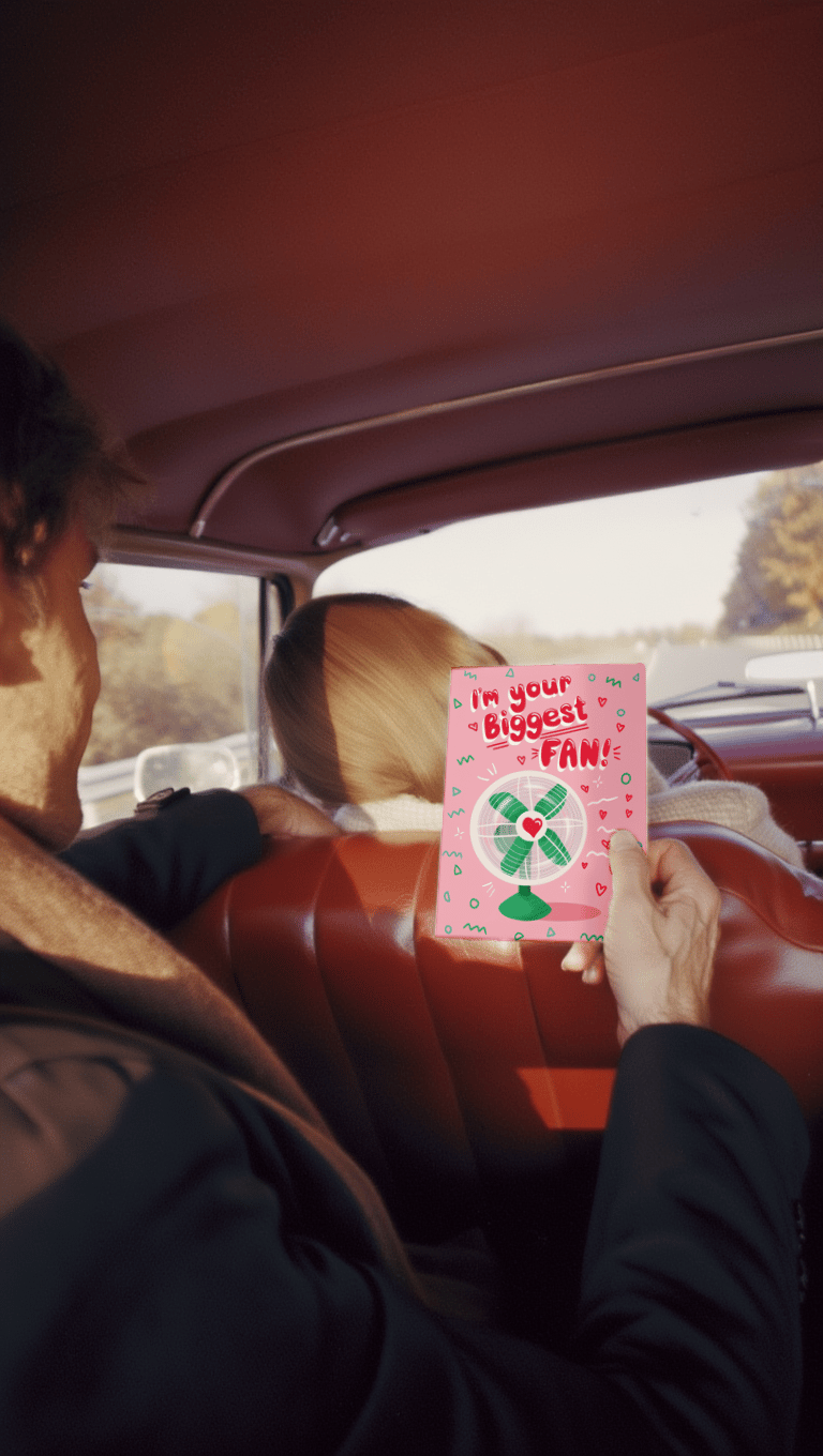 Biggest Fan Valentine's Card mockup 6