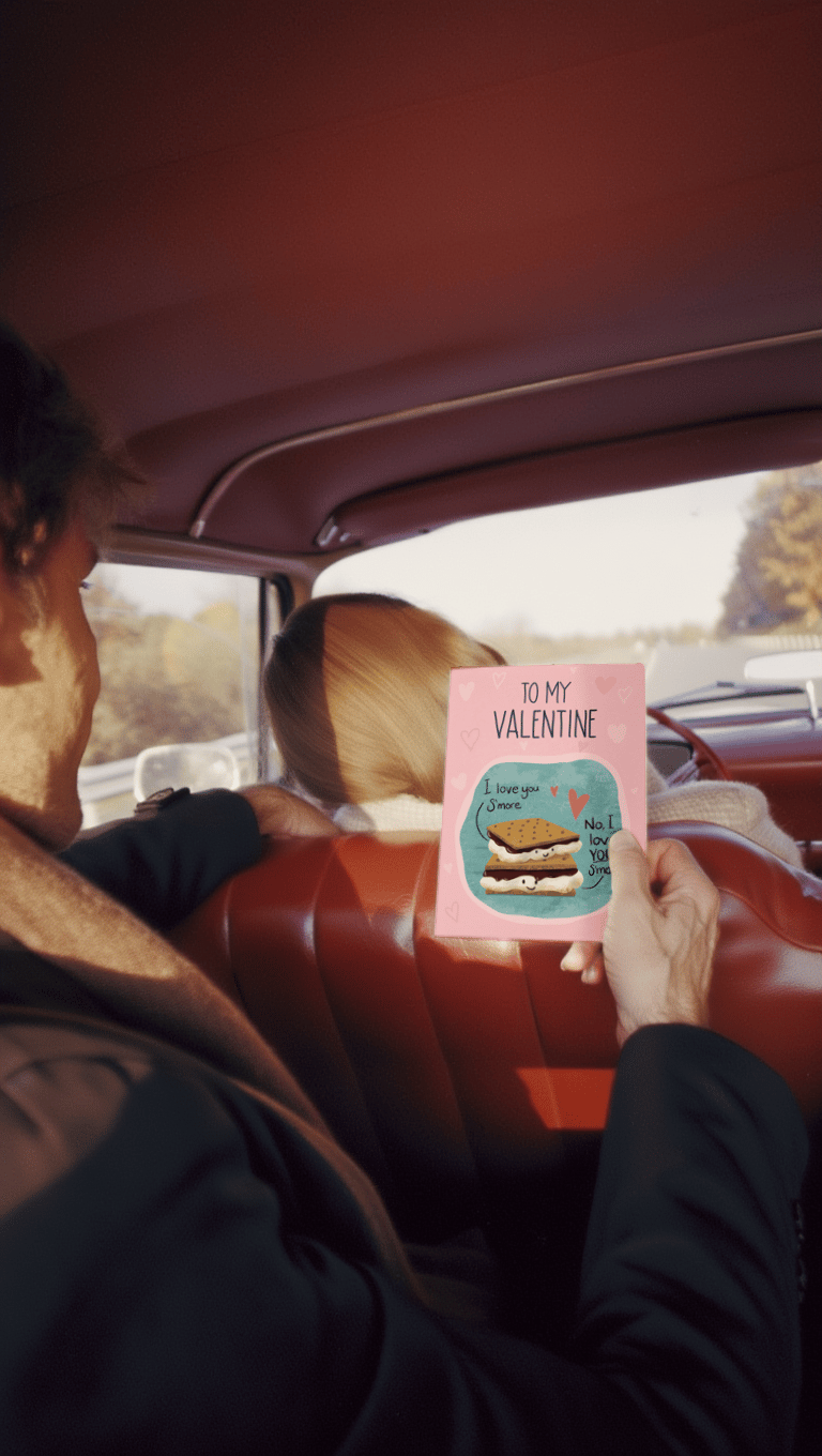 S'more Love Valentine's Card mockup 6