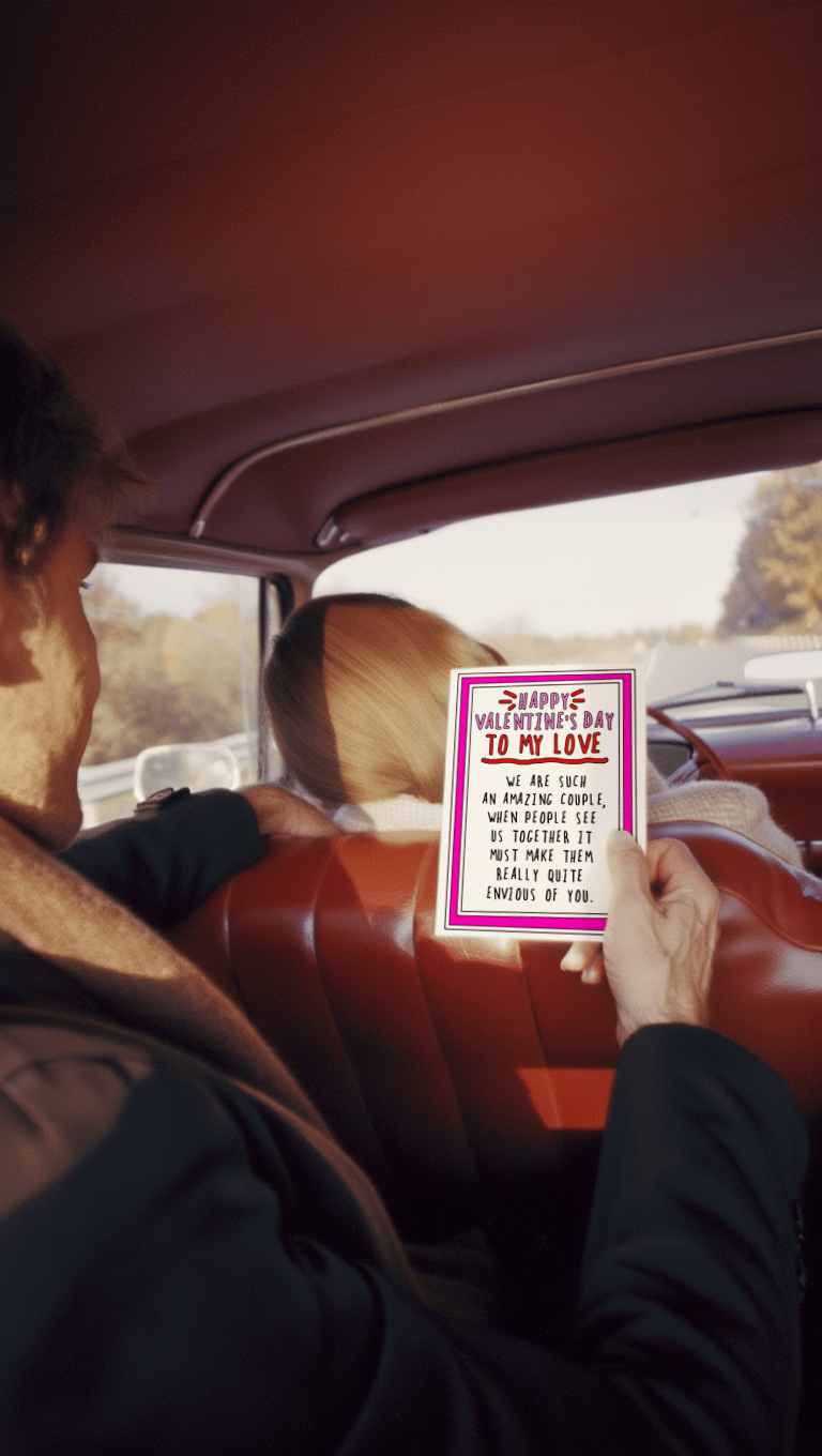 Envious of You Valentine's Day Card mockup 6