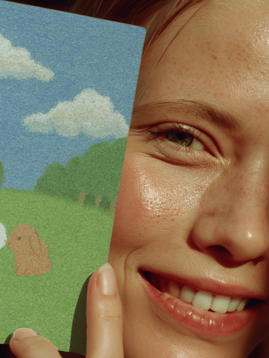 kissing bunnies mockup 6