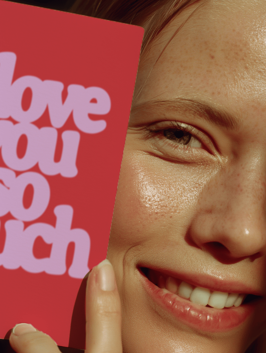 Bold Love Statement Card mockup 6