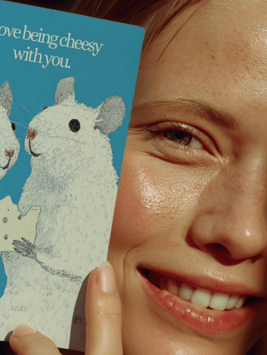 Cheesy Love Card mockup 6