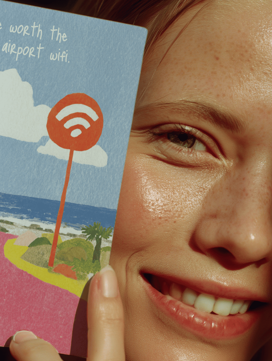 You're Worth the Wait Card mockup 6