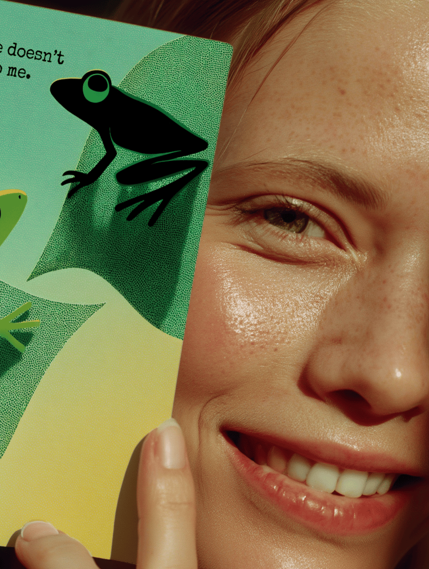 Distance Doesn't Matter Frog Card mockup 6