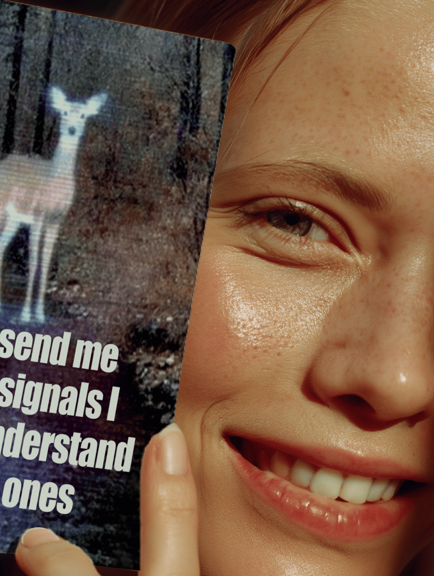 Funny Mixed Signals Joke Card mockup 6
