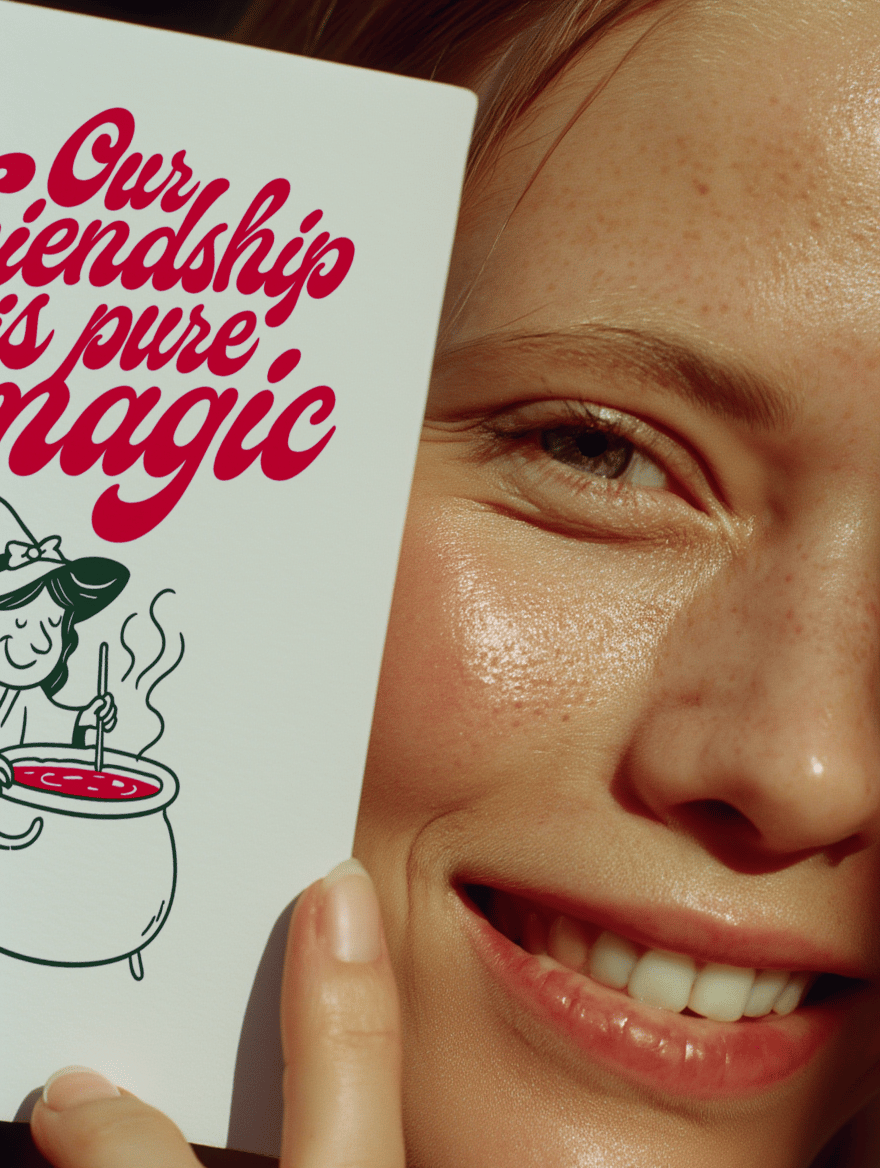 Magical Friendship Greeting Card mockup 6