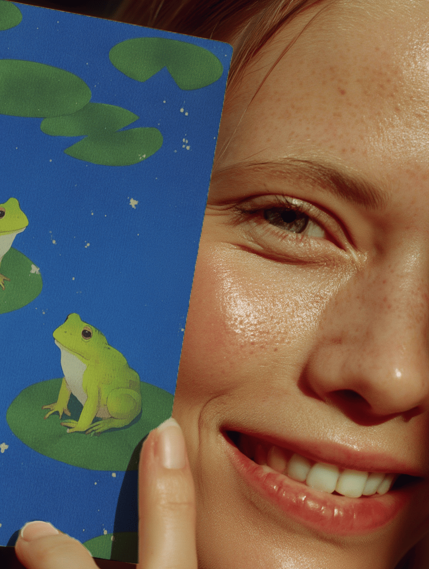Charming Frog Pond Scene mockup 6