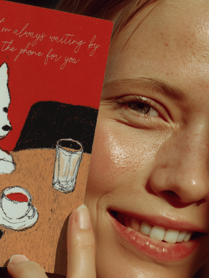 Waiting by the Phone Card mockup 6