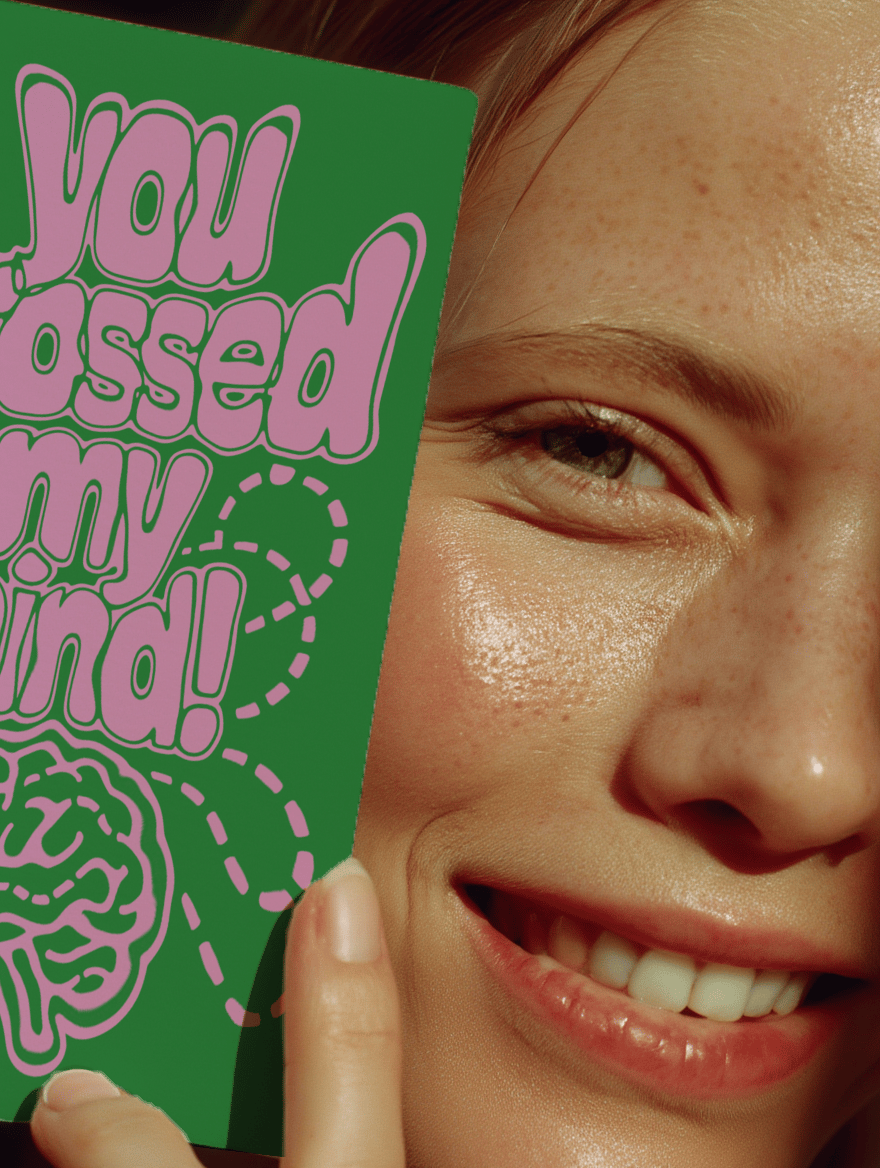 You Crossed My Mind Card mockup 6