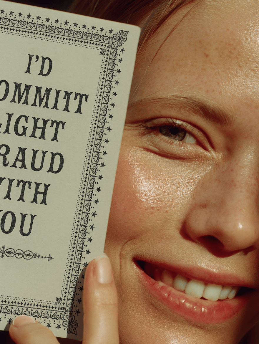 Light Fraud With You Card mockup 4