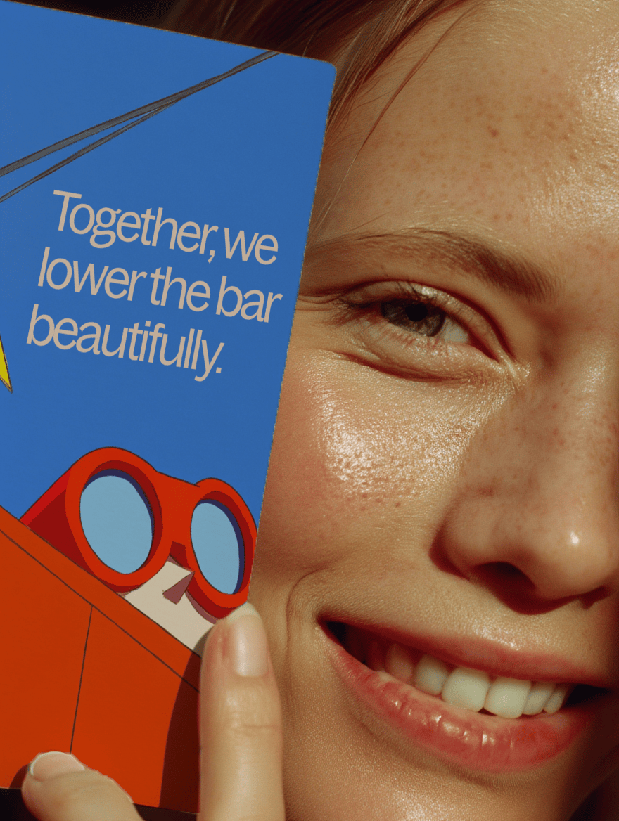 Lower the Bar Beautifully Card mockup 6