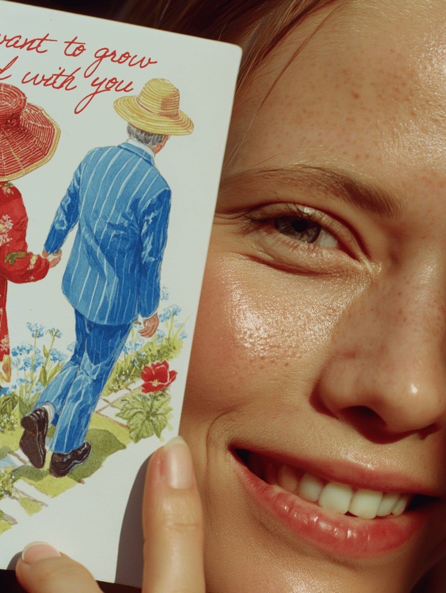 Grow Old With You Card mockup 6