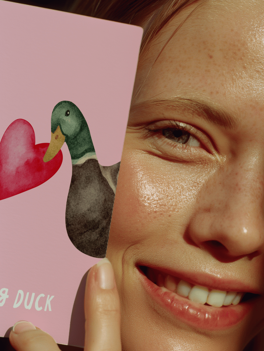 Peeking Duck Love mockup 6