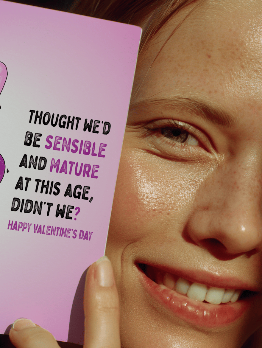Sensible and Mature Valentine's Day Card mockup 6