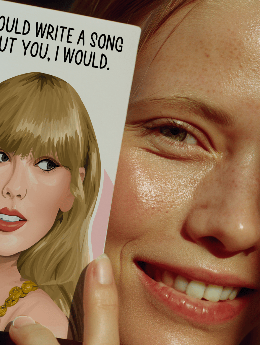 Song-Inspired Valentine's Day Card mockup 6
